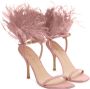 Stuart Weitzman Plume 100 Sandaal met Veren Details Pink Dames - Thumbnail 7