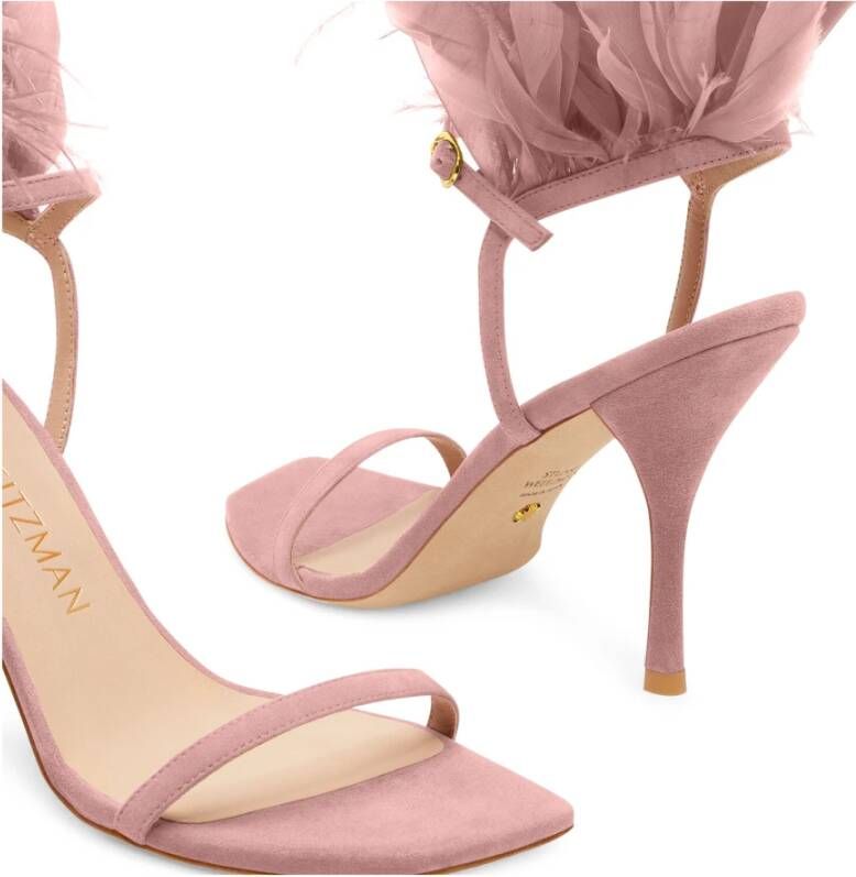 Stuart Weitzman Plume 100 Sandal Roze Dames