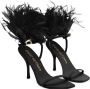 Stuart Weitzman Pluim sandalen met veren hakken Zwart Dames - Thumbnail 8