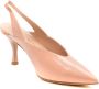 Stuart Weitzman Lage Hak Leren Schoenen Pink Dames - Thumbnail 2