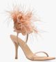 Stuart Weitzman Plume 100 Sandaal met Veren Details Pink Dames - Thumbnail 4