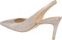 Stuart Weitzman Metallic Slingback Pump Beige Dames - Thumbnail 3