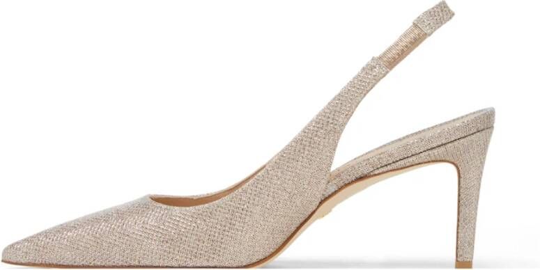 Stuart Weitzman Glitter Slingback Stiletto Heel Pumps Beige Dames - Foto 6