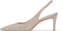 Stuart Weitzman Metallic Slingback Pump Beige Dames - Thumbnail 6