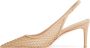 Stuart Weitzman Beige Leren Sandaal Stijlvolle Middelhakken - Thumbnail 3