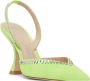 Stuart Weitzman Gemcut Xcurve 100 Slingback Pump Groen Dames - Thumbnail 6