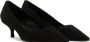 Stuart Weitzman Elegante Suède Kitten Pump Black Dames - Thumbnail 2