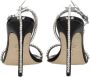 Stuart Weitz Rhinestone High Heel PVC Sandalen - Thumbnail 2