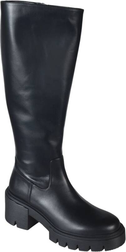 Stuart Weitzman Ritslaarzen Effen kleur Black Dames