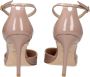 Stuart Weitz Roze Leren Sandaal Mid Hakken - Thumbnail 2