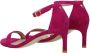 Stuart Weitz Roze Suède Sandalen met Middelhoge Hak en Gesp - Thumbnail 2