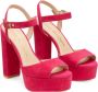 Stuart Weitzman Diamanten Gesp Plateau Sandaal Pink Dames - Thumbnail 2
