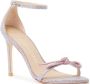 Stuart Weitzman Kristalboog Sandaal Beige Dames - Thumbnail 2