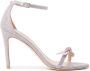 Stuart Weitzman Kristalboog Sandaal Beige Dames - Thumbnail 4