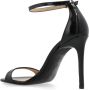 Stuart Weitzman Zwarte leren Nudist sandalen 10cm hak Black Dames - Thumbnail 7
