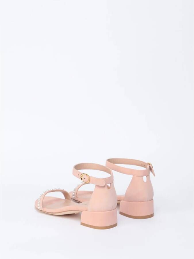 Stuart Weitzman Sandalen met lage hak Beige Dames