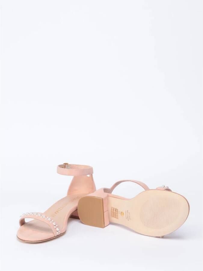 Stuart Weitzman Sandalen met lage hak Beige Dames