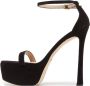 Stuart Weitzman Gedurfde Stiletto Hak Sandalen Black Dames - Thumbnail 2