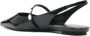 Stuart Weitzman Zwarte Slingback Parel Detail Platte Schoenen Black Dames - Thumbnail 12