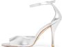 Stuart Weitzman Liquid Metallic Hoge Hak Sandaal Gray Dames - Thumbnail 3