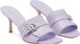 Stuart Weitzman Metalen Gesp Hak Muiltje Sandaal Purple Dames - Thumbnail 2