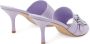 Stuart Weitzman Metalen Gesp Hak Muiltje Sandaal Purple Dames - Thumbnail 4