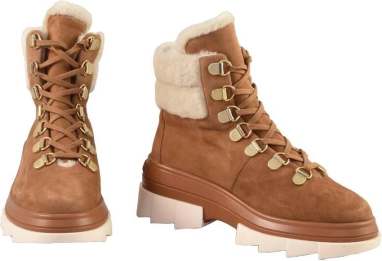 Stuart Weitzman Shearling Veterschoenen
