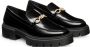 Stuart Weitzman Signature Loafer met Metallic Horsebit Detail Black Dames - Thumbnail 2