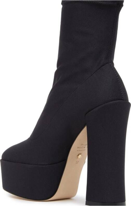 Stuart Weitzman SkyHigh 145 platformlaarzen Zwart Dames