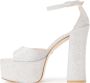 Stuart Weitzman Verhoog je stijl met Skyhigh 145 Plateau Sandalen White Dames - Thumbnail 3