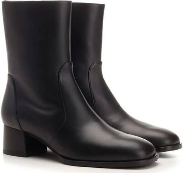 Stuart Weitzman Stijlvolle Leren Laarzen Black Dames