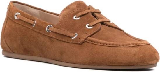Stuart Weitzman Stijlvolle Loafer Schoenen Zwart Wit