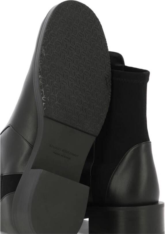 Stuart Weitzman Stoere Enkellaarzen Black Dames