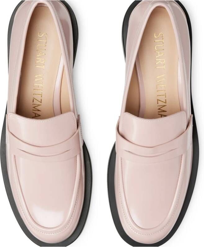 Stuart Weitzman Stoere Loafer voor Heren Beige Dames