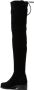 Stuart Weitzman Gedurfde blokhak over-de-knie laarsjes Black Dames - Thumbnail 2