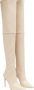 Stuart Weitzman Stretch Overknee Laars Beige Dames - Thumbnail 2