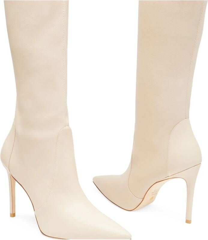 Stuart Weitzman Stretch Overknee Laars Beige Dames