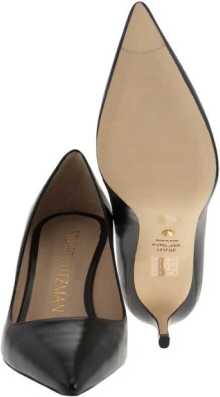 Stuart Weitzman Stuart 75 Leren décolleté Zwart Dames