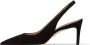 Stuart Weitzman Stijlvolle Suede Slingback Pump Black Dames - Thumbnail 3