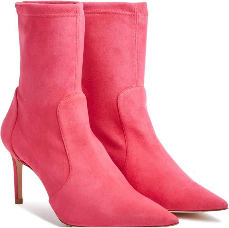 Stuart Weitzman Stuart 85 Stretch Bootie Roze Dames