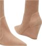 Stuart Weitzman Verhoog je stijl met de Wedge 85 Sock Bootie Beige Dames - Thumbnail 3