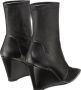 Stuart Weitzman Verhoog je stijl met Wedge 85 Sock Bootie Black Dames - Thumbnail 4