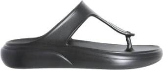 Stuart Weitzman Stuflex T-riem slide sandaal Zwart Dames