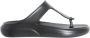 Stuart Weitzman Stuflex T-riem slide sandaal Zwart Dames - Thumbnail 3