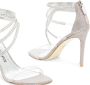 Stuart Weitzman Sandaal met Kristalaccenten en Hoge Hak Gray Dames - Thumbnail 4