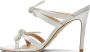 Stuart Weitzman Bow 100 Slide Sandalen White Dames - Thumbnail 2