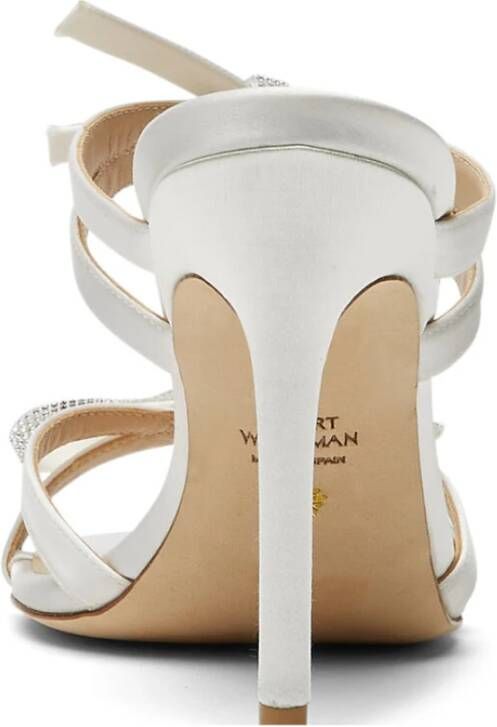 Stuart Weitzman SW BOW 100 dia -sandalen Wit Dames