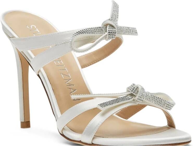 Stuart Weitzman SW BOW 100 dia -sandalen Wit Dames