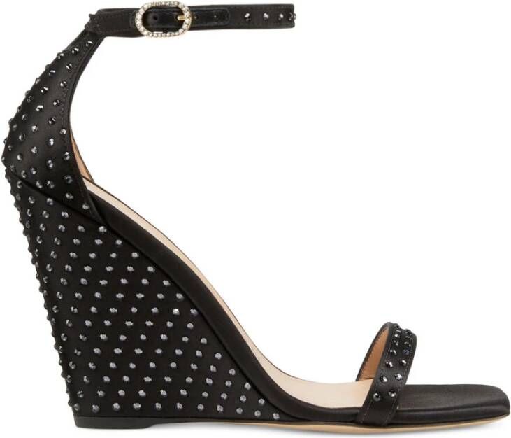 Stuart Weitzman Swarovski Crystal Wedge Sandal