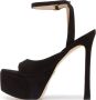 Stuart Weitzman Tia Hollywood Sandalen Zwart Dames - Thumbnail 2